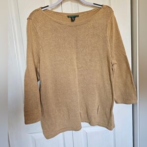 Ralph Lauren Women's Tan Sweater